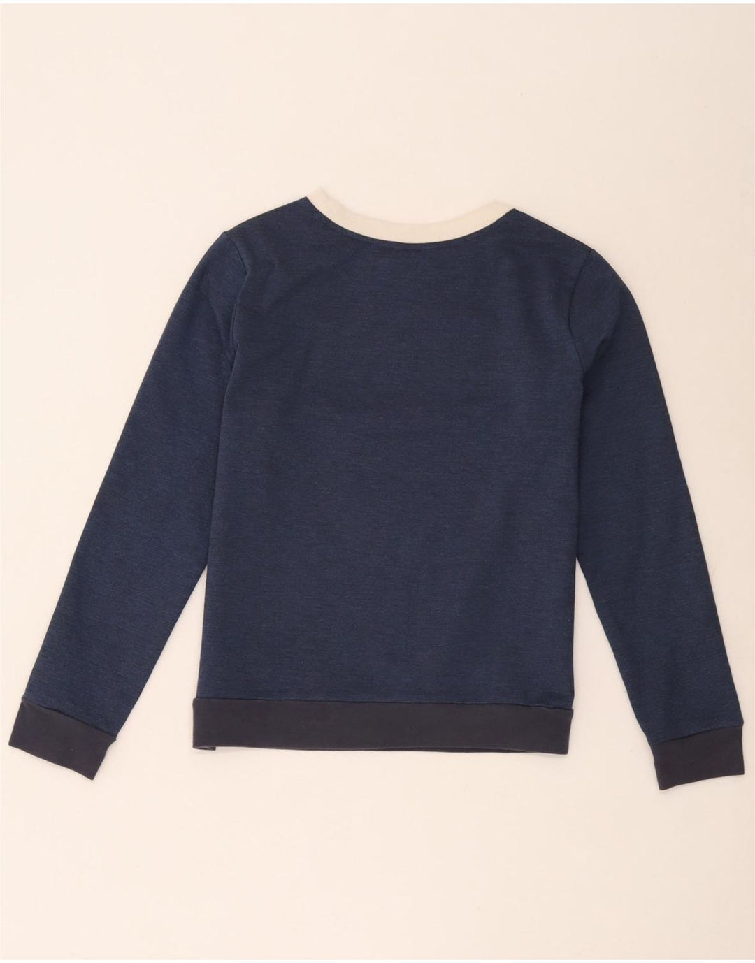 Pulover de hanorac grafic Adidas pentru femei UK 12 Medium Bleumarin Colorblock
