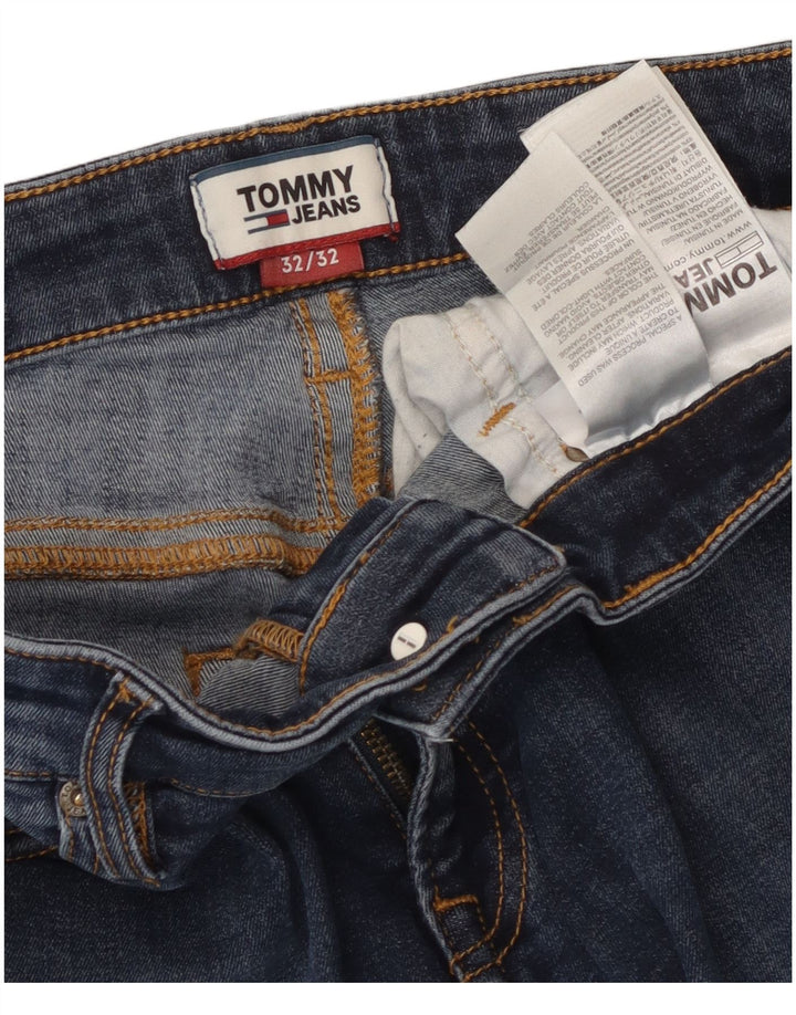 Blugi subțiri pentru bărbați TOMMY HILFIGER L32 L32 Bumbac albastru