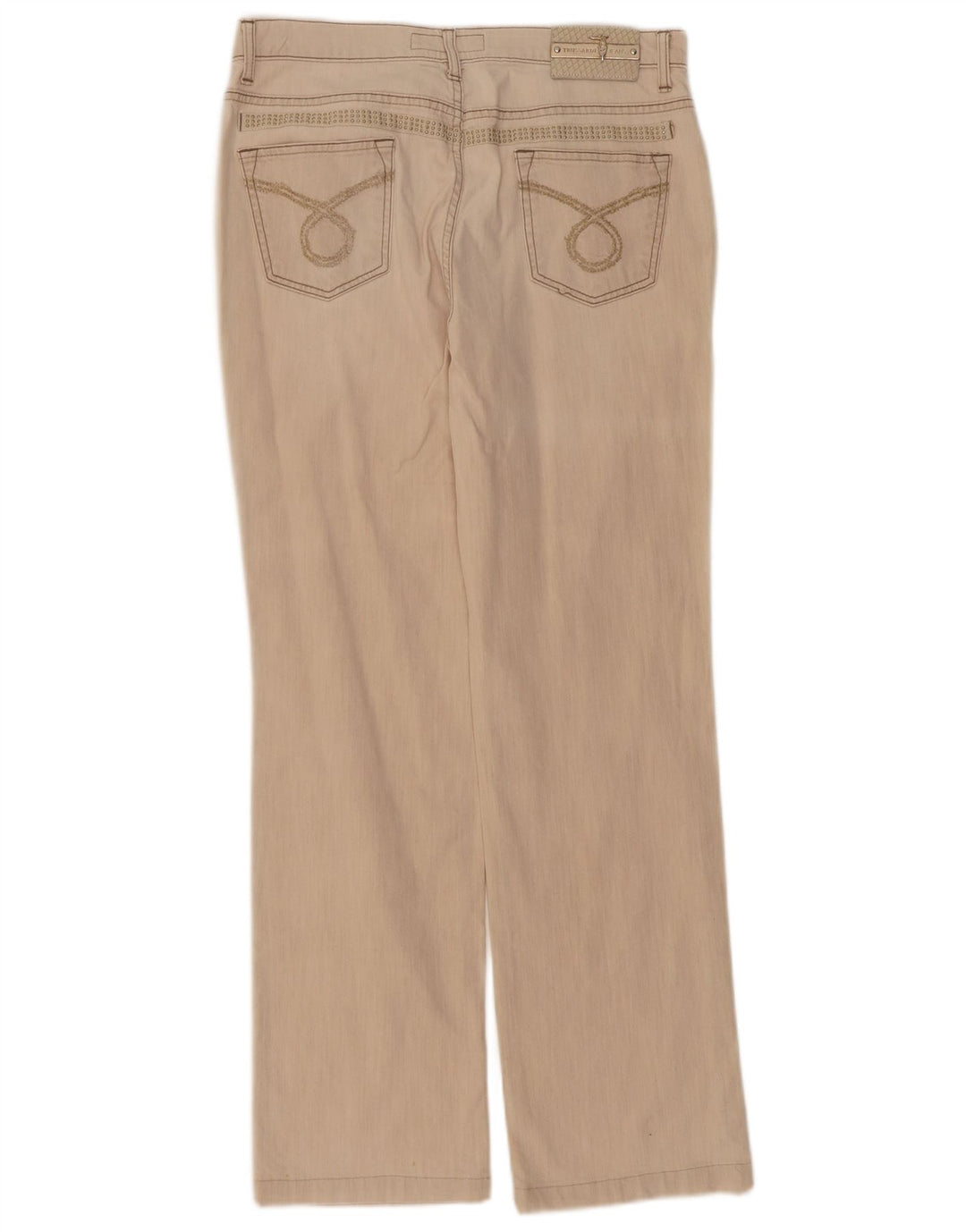 Blugi drepti pentru femei Trussardi W32 L32 bumbac bej