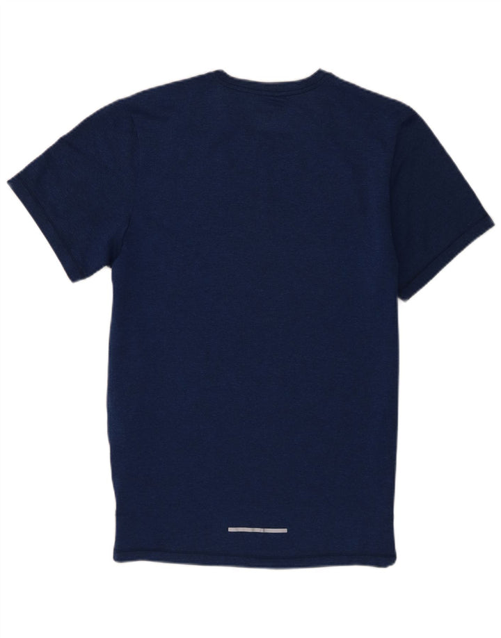 Tricou Nike Dri Fit pentru bărbați Top mic, albastru, poliester geometric