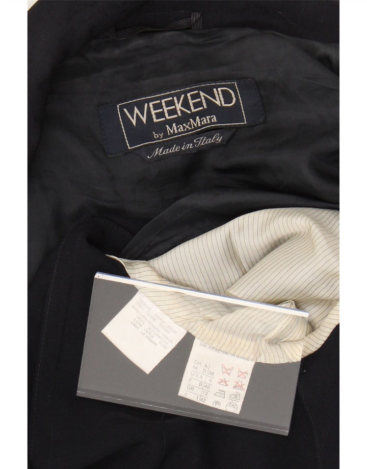MAX MARA Blazer Oversized Weekend pentru femei UK 12 Medium Bleumarin