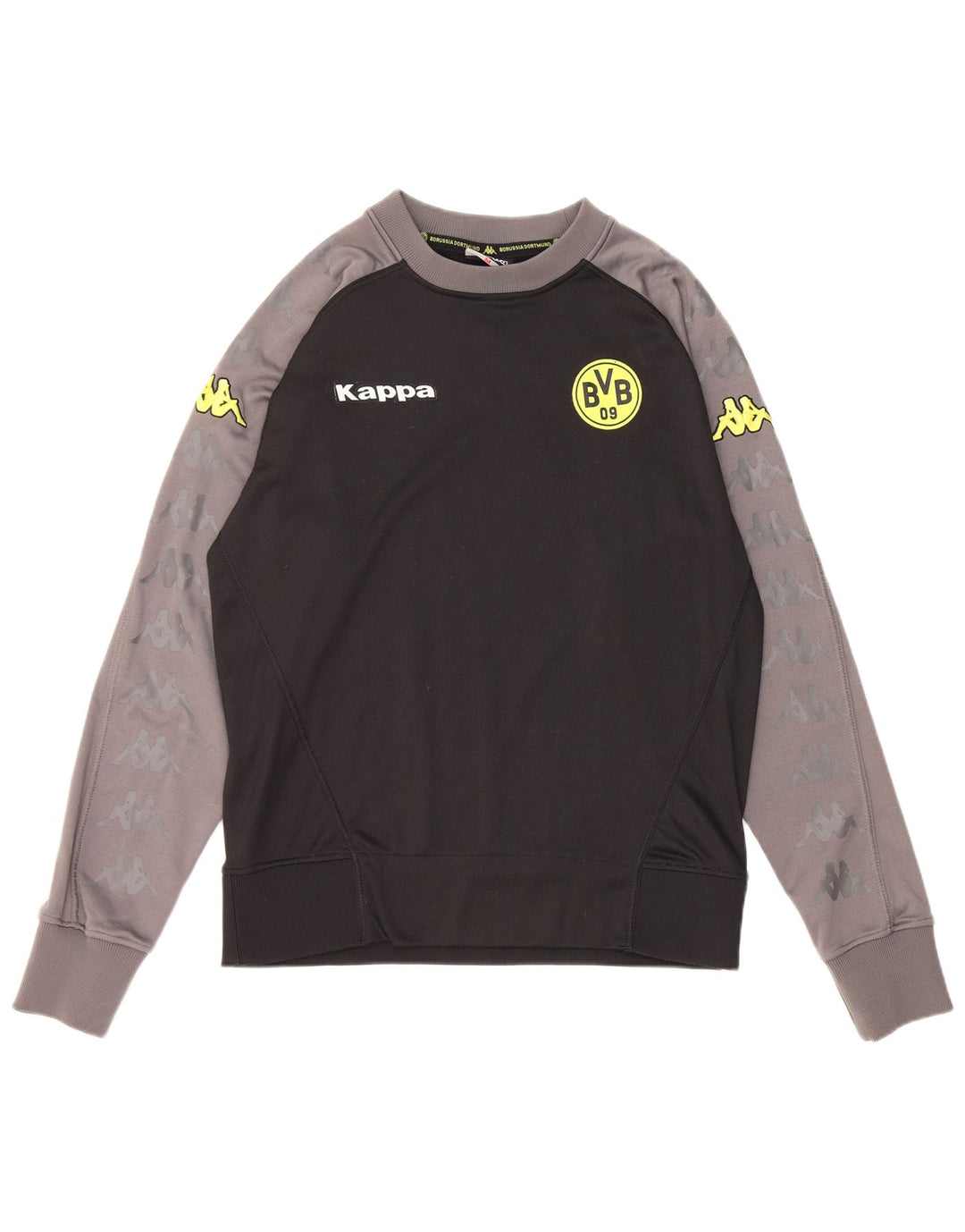 Pulover cu grafică Kappa BVB Dortmund pentru bărbați, mediu negru, bloc de culoare