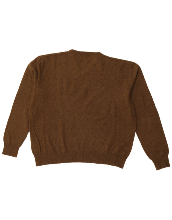 Pulover pentru femei KAPPA cu decolteu în V UK 16 Lână de miel mare kaki