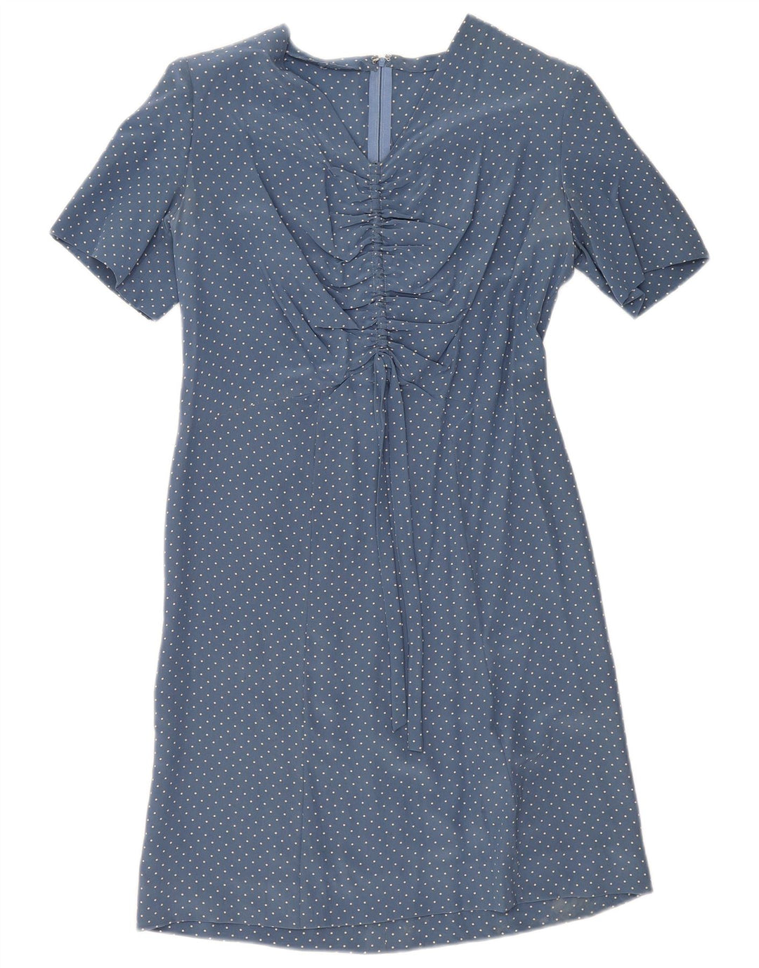 Rochie A-Line Vintage pentru femei UK 12 Medium Blue Spotted