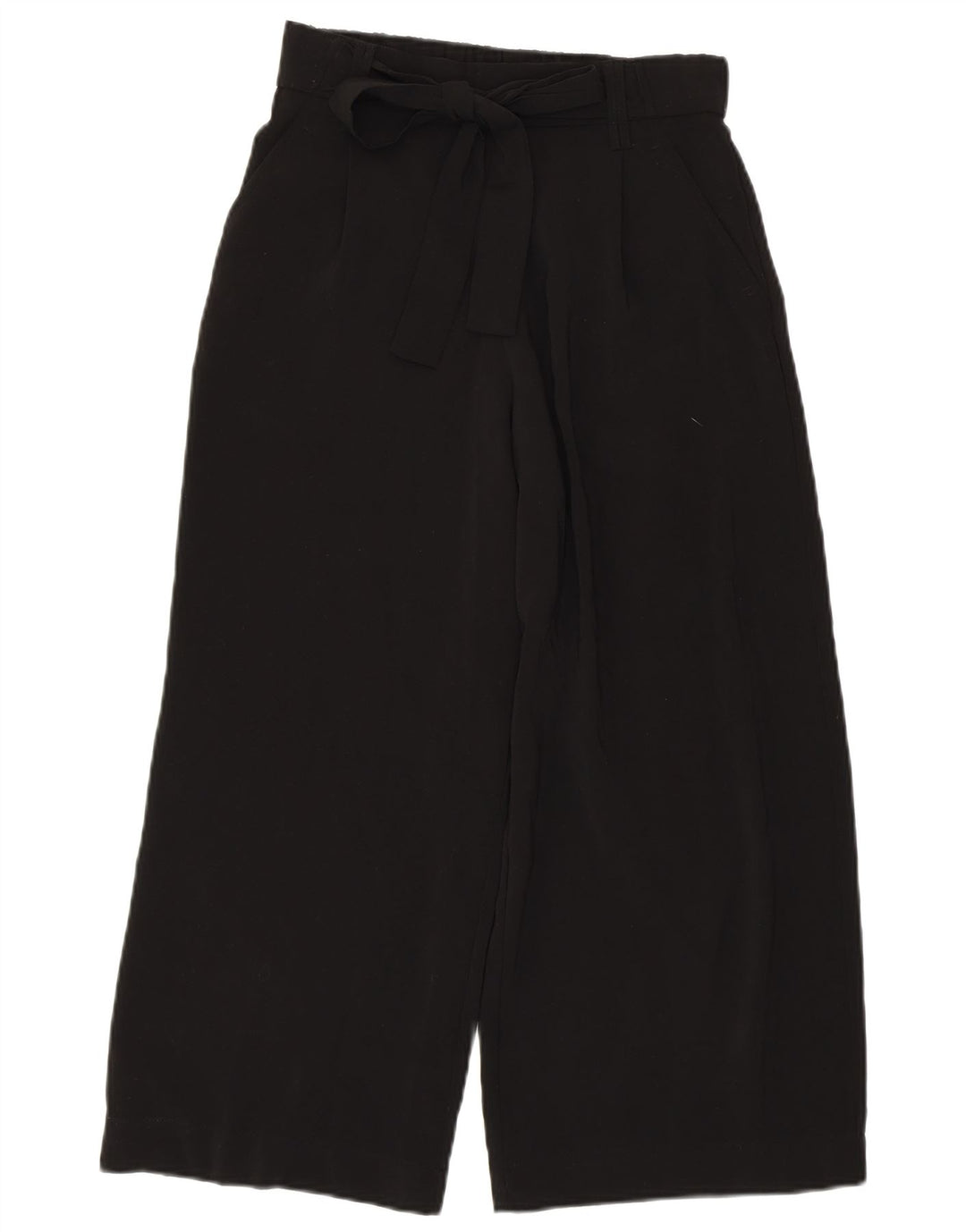 Pantaloni Capri Trafaluc pentru femei ZARA XS W24 L22 Poliester negru