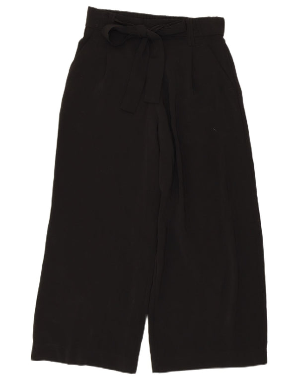Pantaloni Capri Trafaluc pentru femei ZARA XS W24 L22 Poliester negru