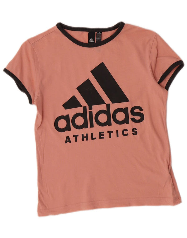 Tricou grafic Adidas pentru femei Top UK 8/10 Small Pink Bumbac