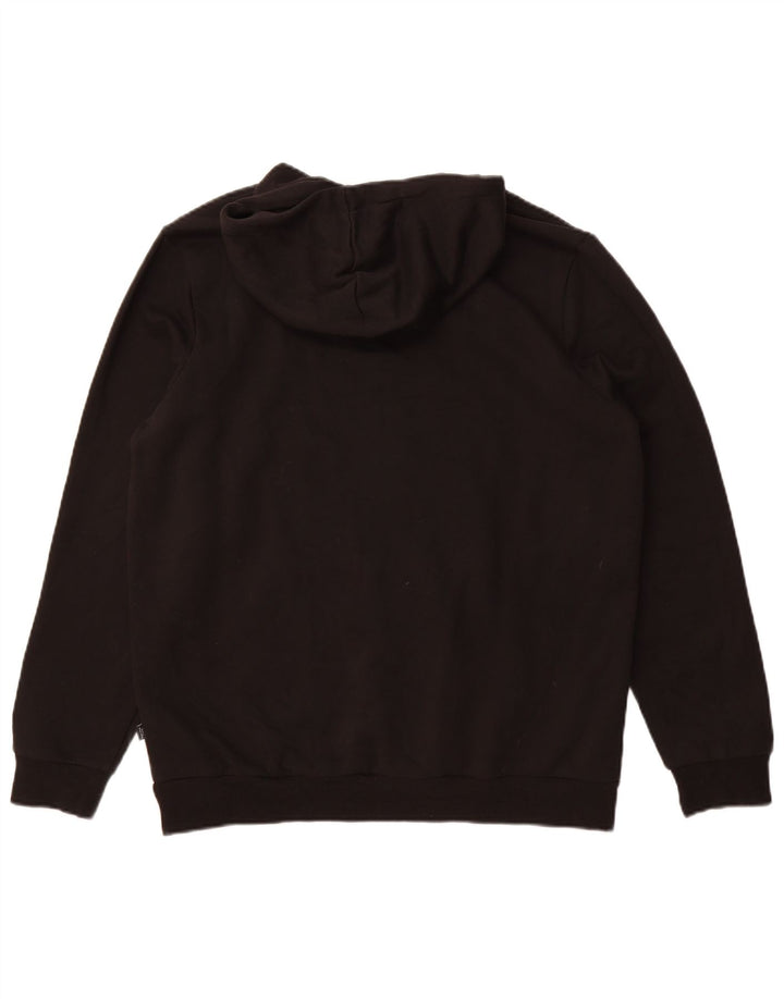 Pulover Puma pentru bărbați, bumbac mare, negru