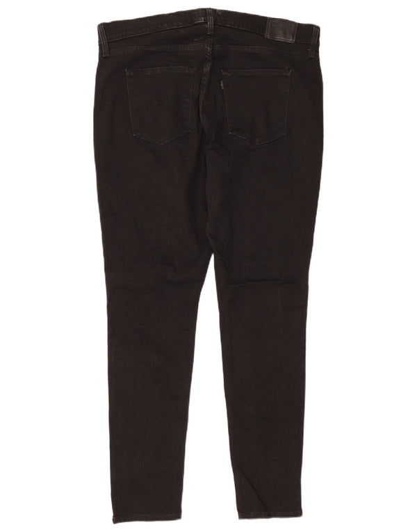 Blugi skinny modelați cu talie înaltă Levi's 310 SUA 16 2XL W34 L30 negru