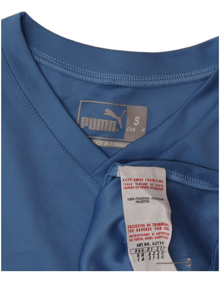 Tricou pentru bărbați PUMA Top mic, albastru, poliester