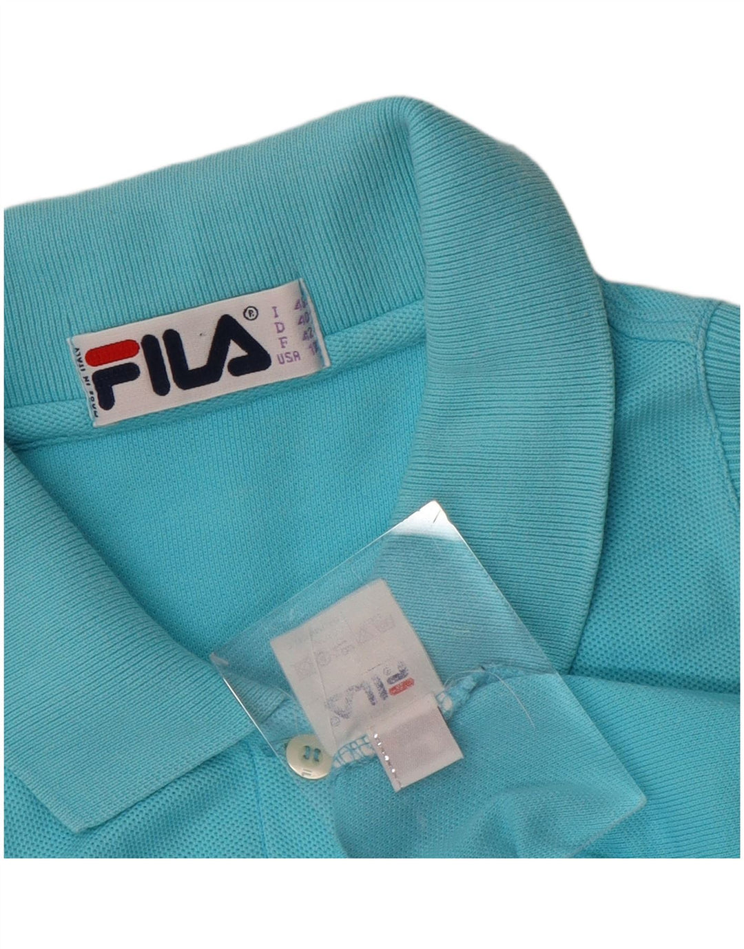 Tricou polo fără mâneci FILA pentru femei IT 46, mare, albastru, bumbac