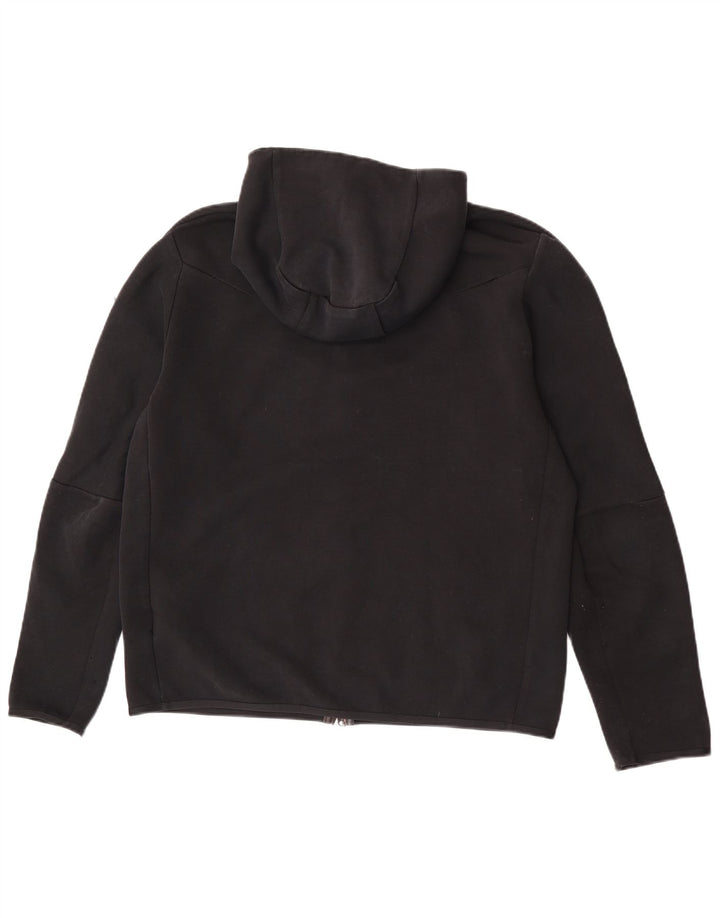Pulover Nike pentru bărbați, cu fermoar, bumbac mare, negru