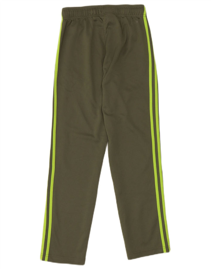 Pantaloni de trening ADIDAS Climalite pentru baieti 11-12 ani Kaki Poliester