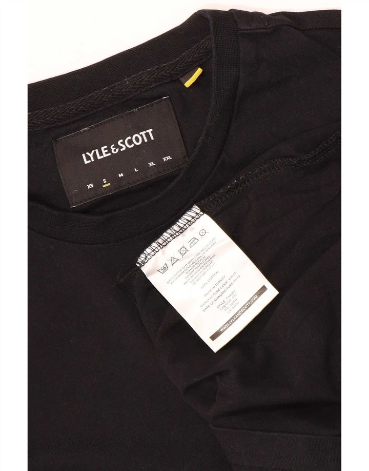 Tricou pentru bărbați Lyle & Scott Top mic, negru, bumbac