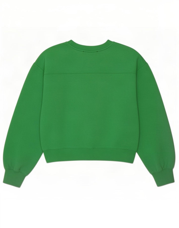 Pulover de hanorac oversize pentru femei Zara UK 10 Poliester verde mic