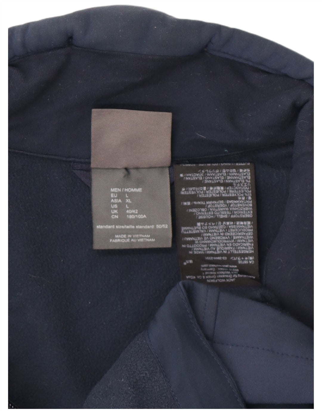 Jack Wolfskin Jack Wolfskin Jacket Jack Wolfskin pentru bărbați UK 40 mare, poliester bleumarin