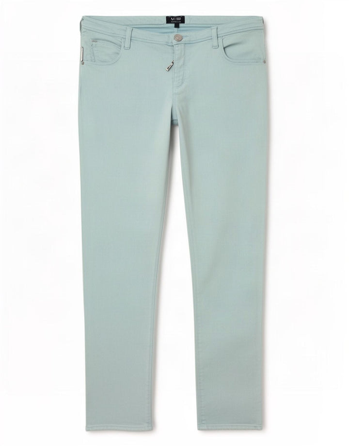Pantaloni cropped slim pentru femei Armani L29 L25 modal albastru