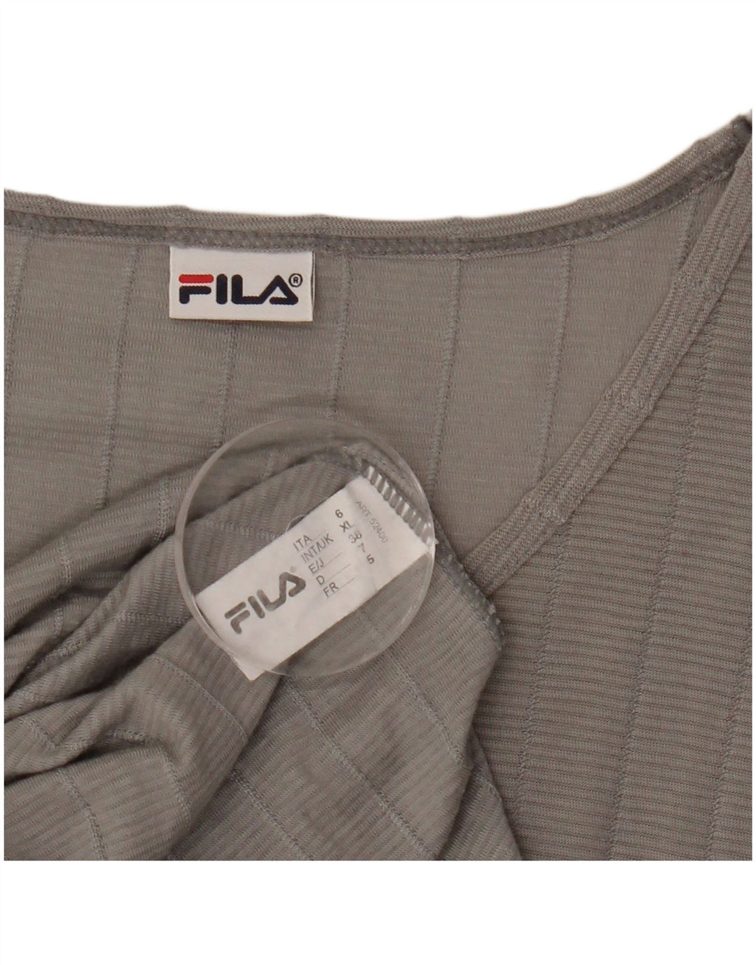 Tricou pentru bărbați Fila Top XL Bumbac cu dungi gri