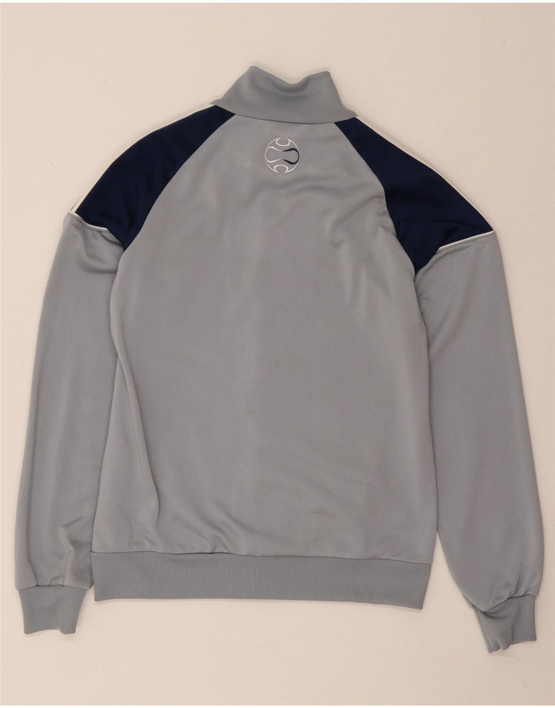 Jachetă de trening pentru băieți Adidas 13-14 ani, gri, poliester color bloc