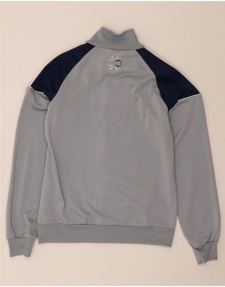 Jachetă de trening pentru băieți Adidas 13-14 ani, gri, poliester color bloc