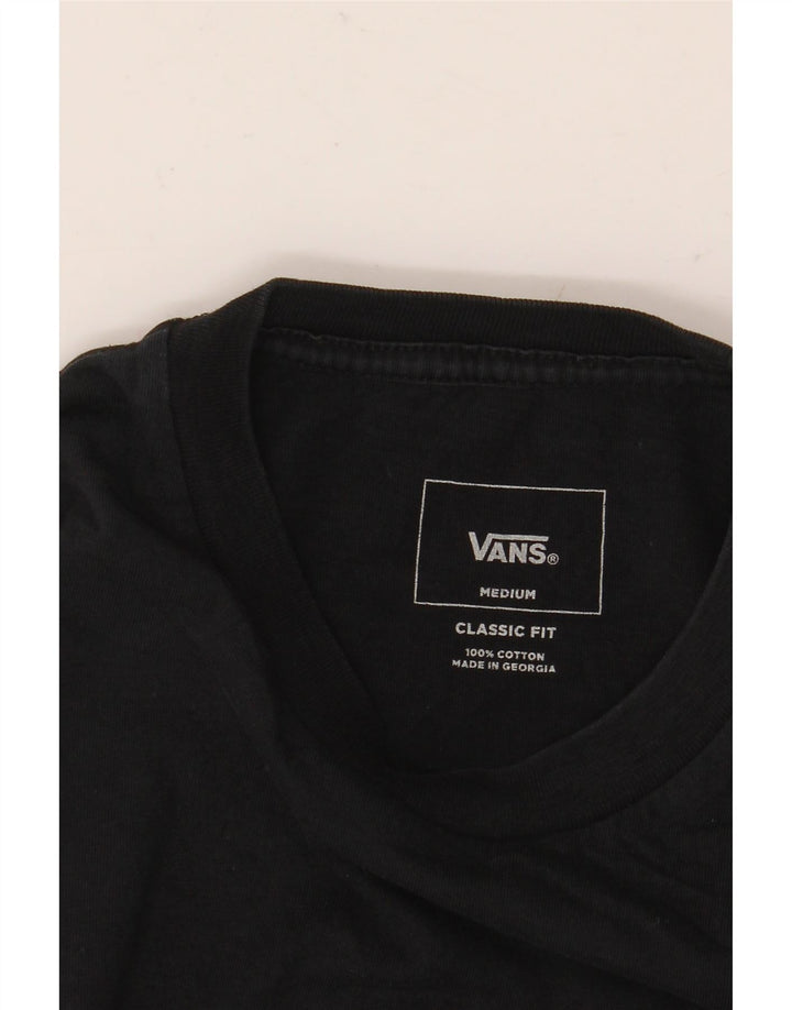 Tricou grafic pentru bărbați VANS Classic Fit Top, bumbac mediu negru