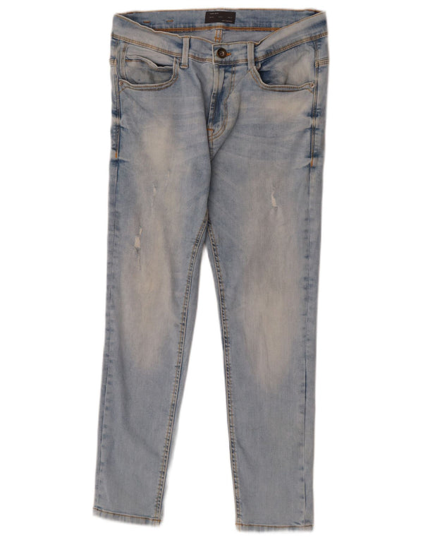 Blugi slim pentru bărbați Zara EU 40 Medium L31 L26 Bumbac albastru