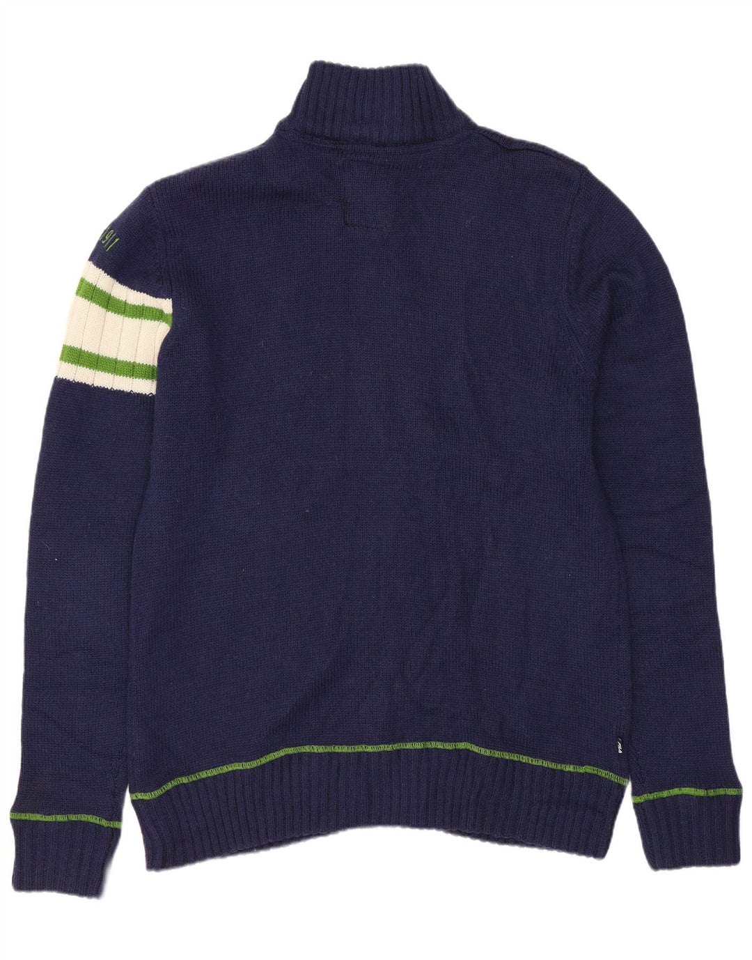 Pulover Fila Bărbați Cardigan Mediu Bleumarin Acrilic Colorblock