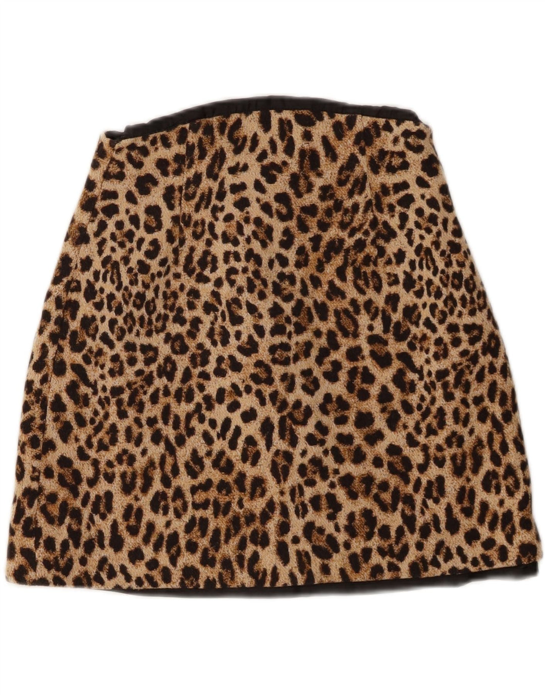 Fusta Mini Zara Femei Mică W26 Maro Animal Print