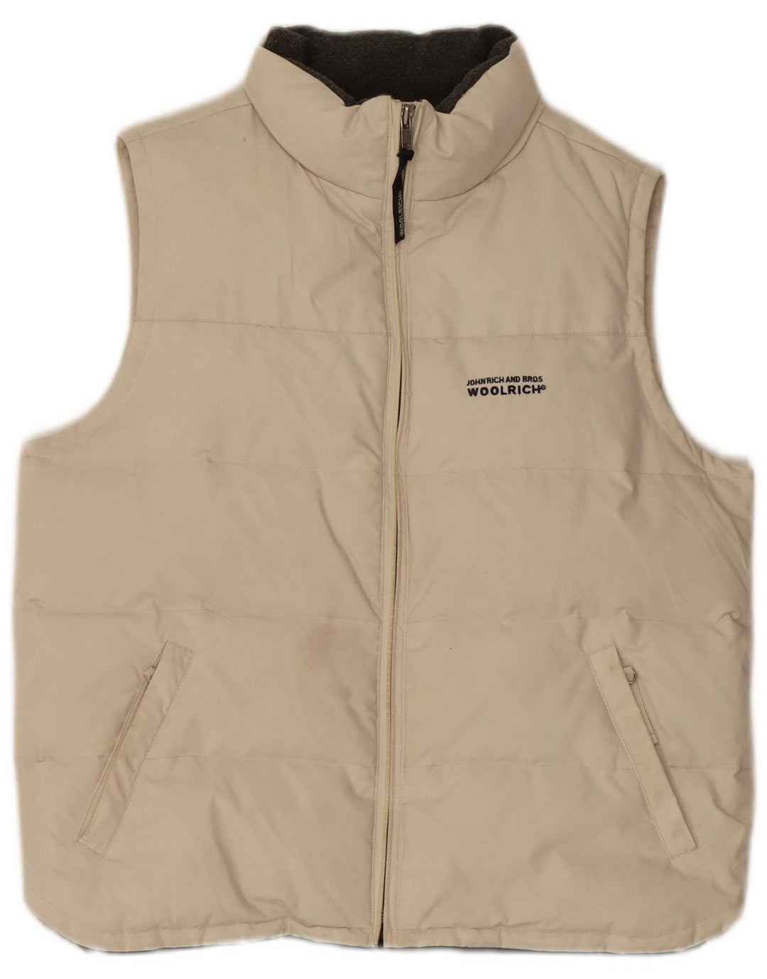 Gilet căptușit pentru bărbați Woolrich UK 38 Medium White