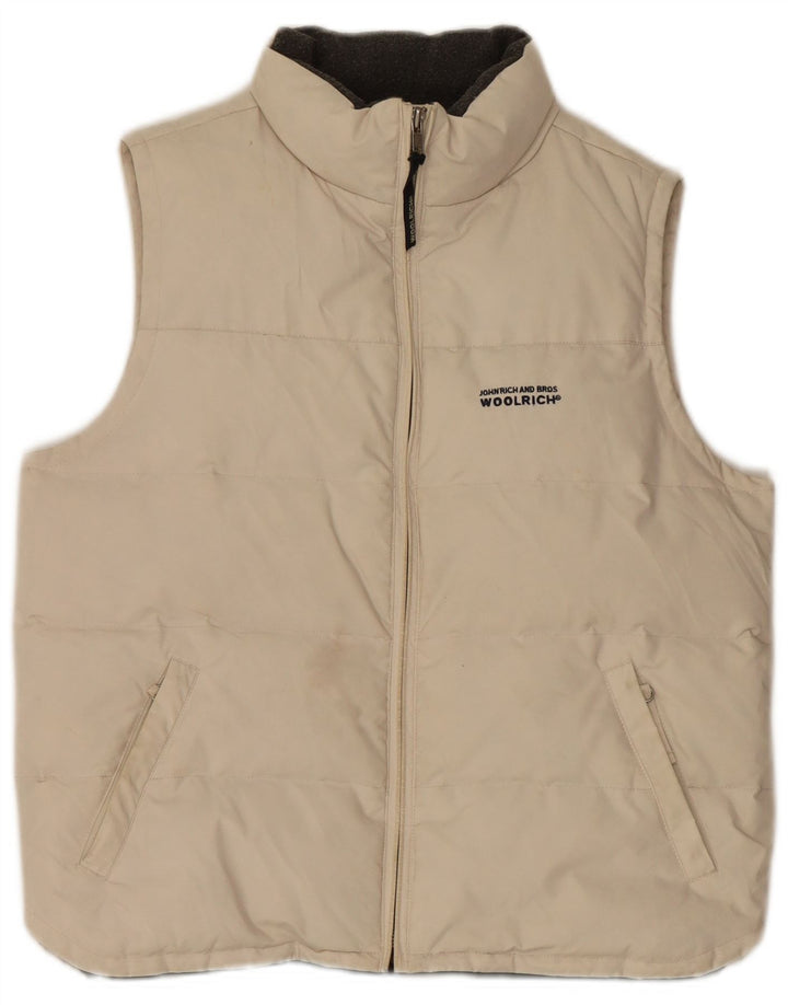 Gilet căptușit pentru bărbați Woolrich UK 38 Medium White