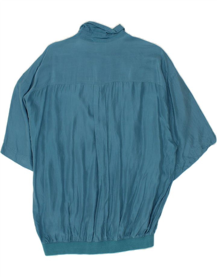 ANGELO LITRICO Mens Short Sleeve Pullover Shirt IT 52/54 Large Blue Vintage Angelo Litrico and Second-Hand Angelo Litrico from Messina Hembry 