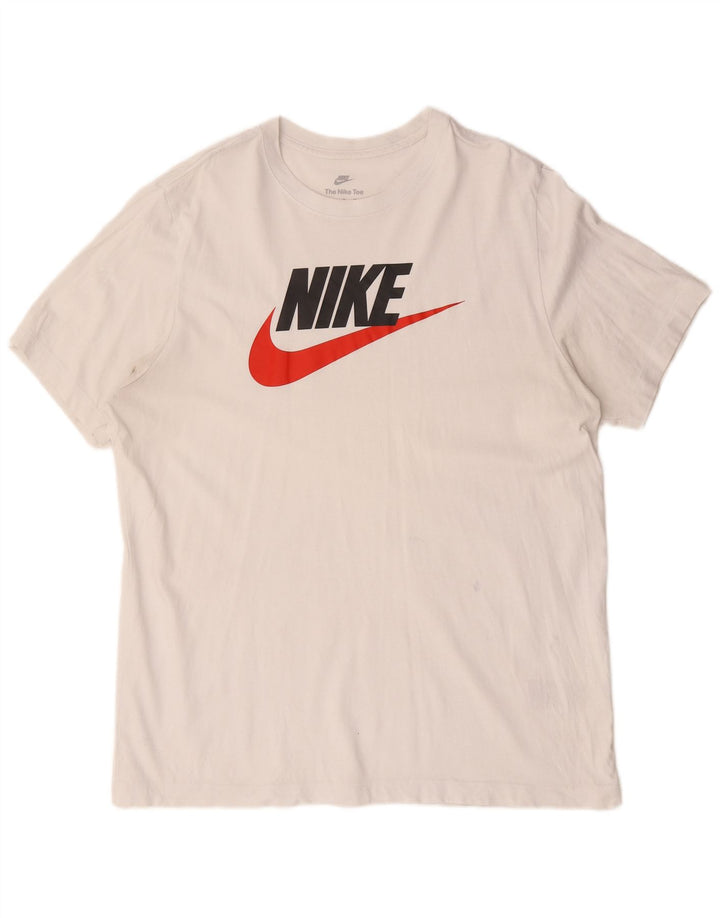 Tricou grafic pentru bărbați Nike Top XL Bumbac alb