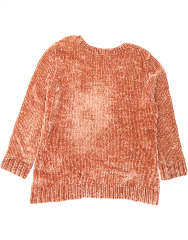ORVIS Womens Boat Neck Jumper Sweater UK 18 XL Orange Polyester Vintage Orvis and Second-Hand Orvis from Messina Hembry 