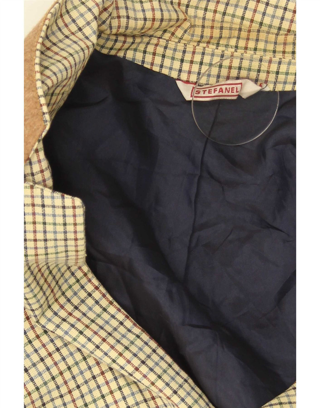 Jachetă pentru bărbați Stefanel, cu 3 nasturi, UK 38 Medium Bej Check