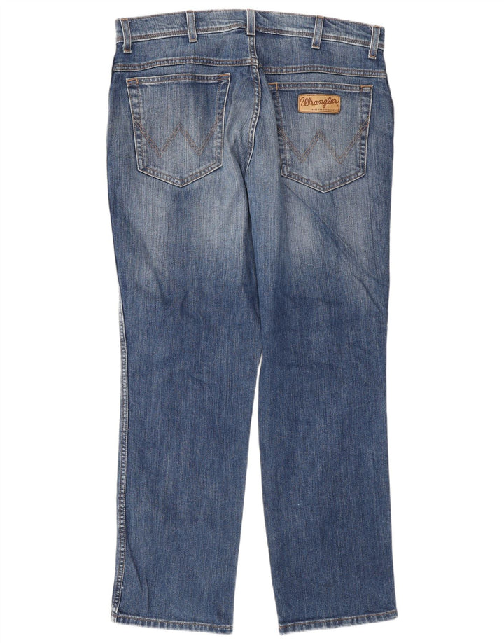 Blugi drepti pentru bărbați Wrangler W32 L30 albastru