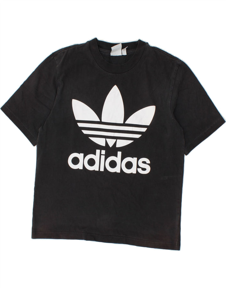 ADIDAS Mens Graphic T-Shirt Top Small Grey Cotton Vintage Adidas and Second-Hand Adidas from Messina Hembry 