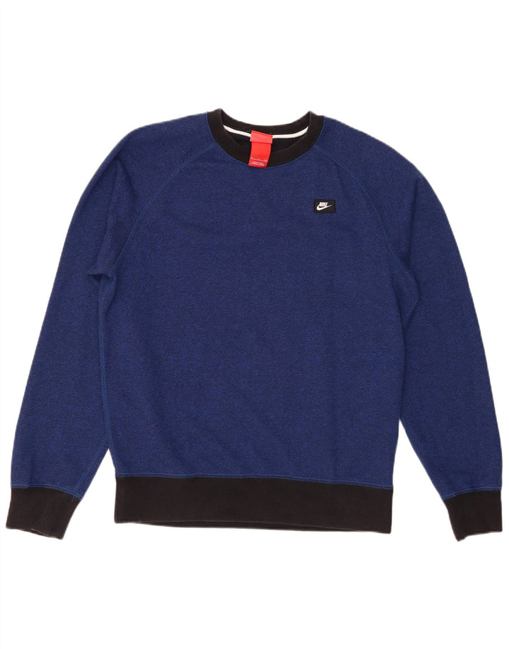 Trening complet pentru bărbați NIKE, mic, albastru, bumbac color bloc