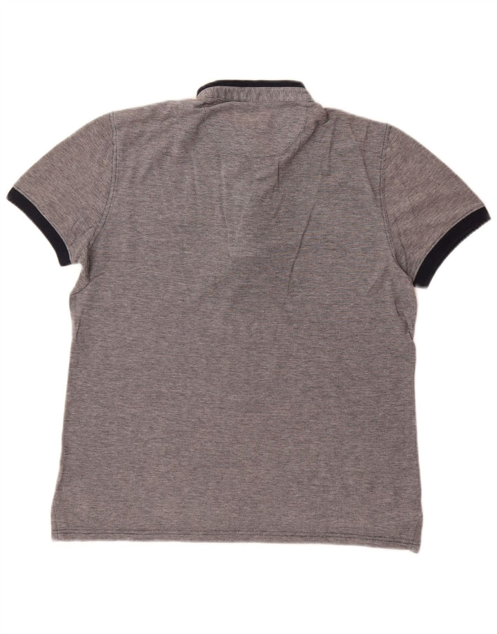 Cămașă polo Massimo Dutti pentru bărbați, gri mediu cu pete