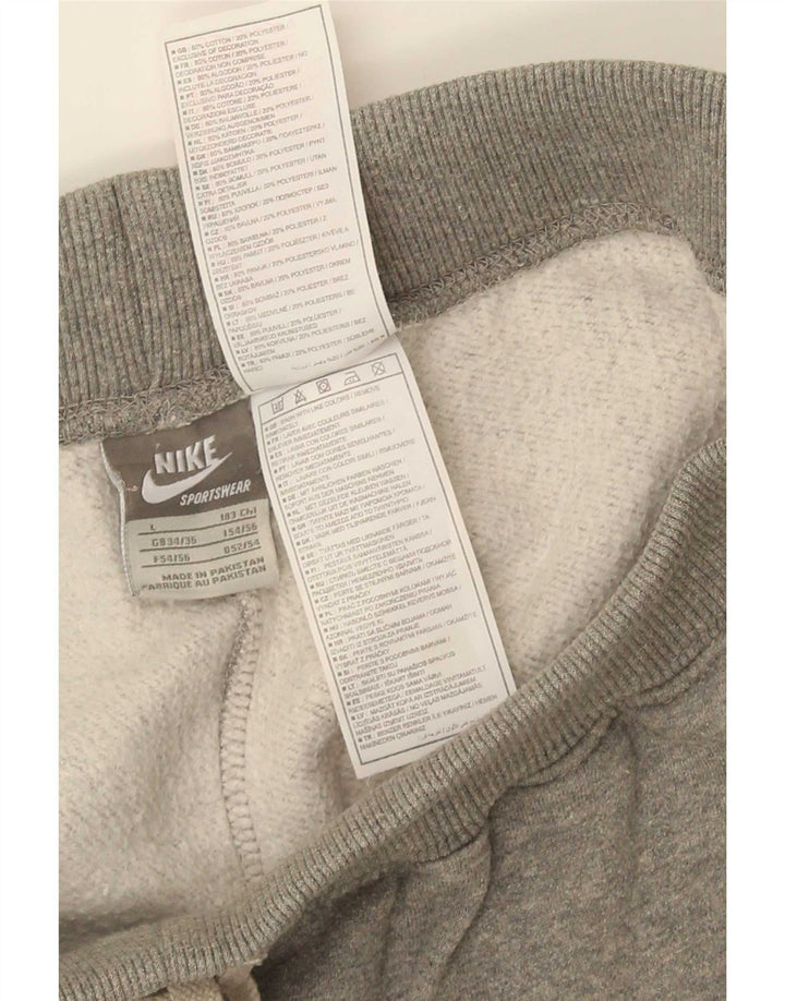 Pantaloni scurți sport Nike pentru bărbați, mari, gri, bumbac