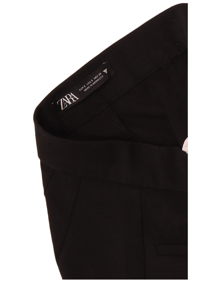Pantaloni casual pentru femei Bootcut Zara Mici L26 L25 Negri