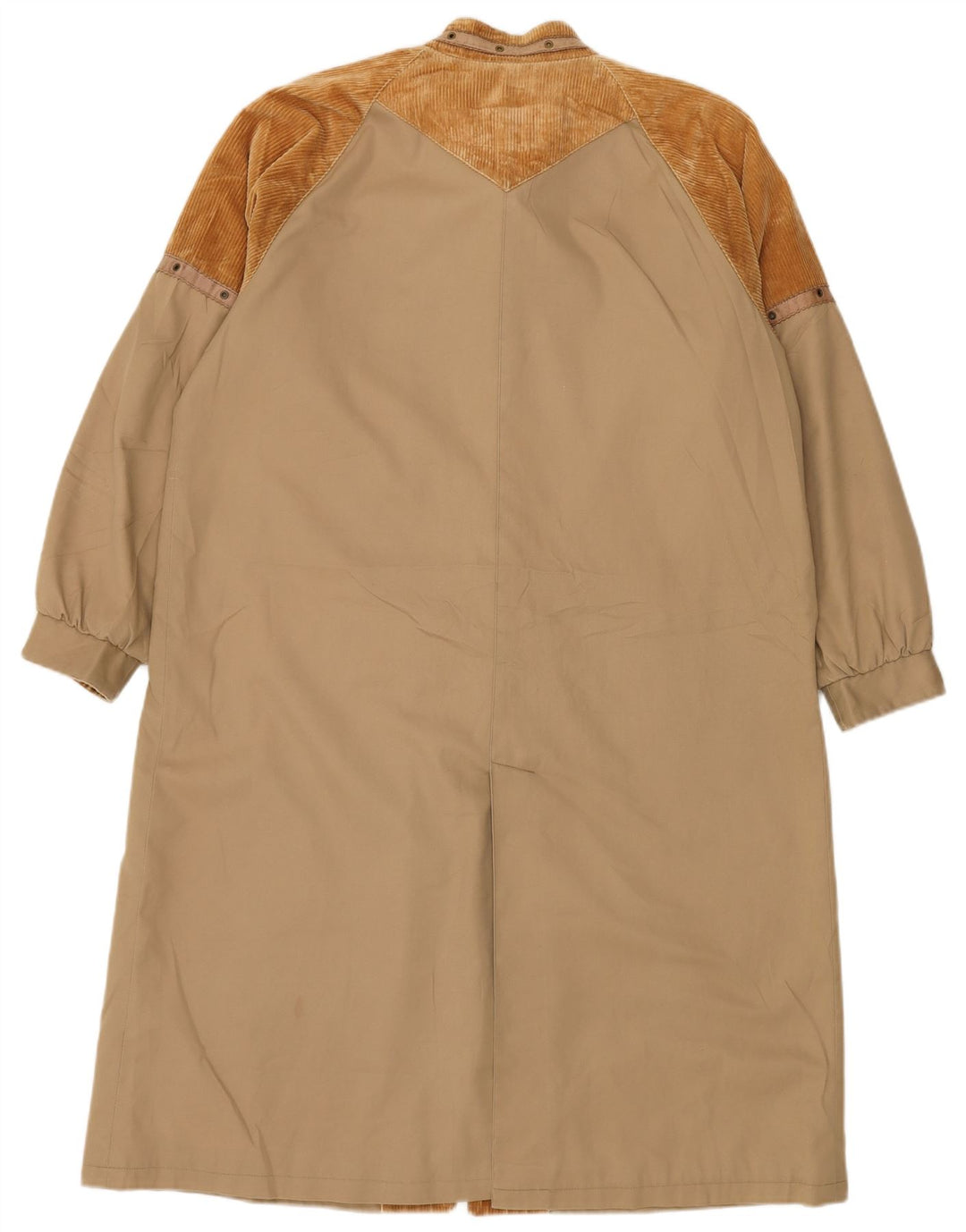 VINTAGE haină de vânt pentru femei UK 16, mare, maro, bloc de culoare