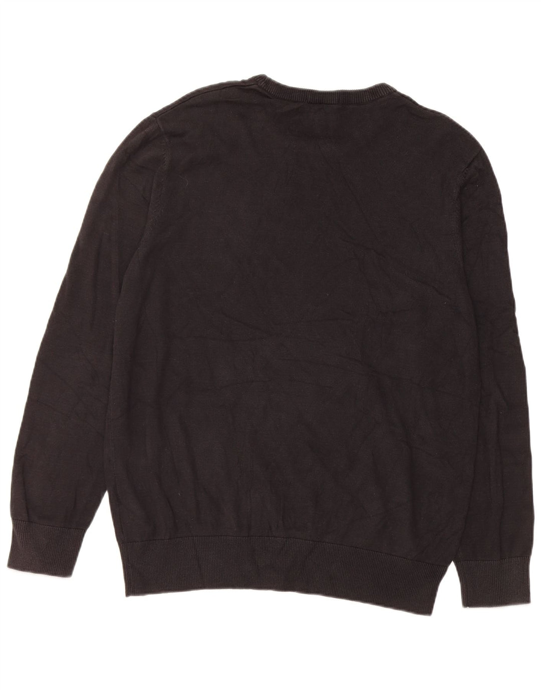 Pulover Timberland pentru bărbați, cu gât crew, bumbac mare, negru