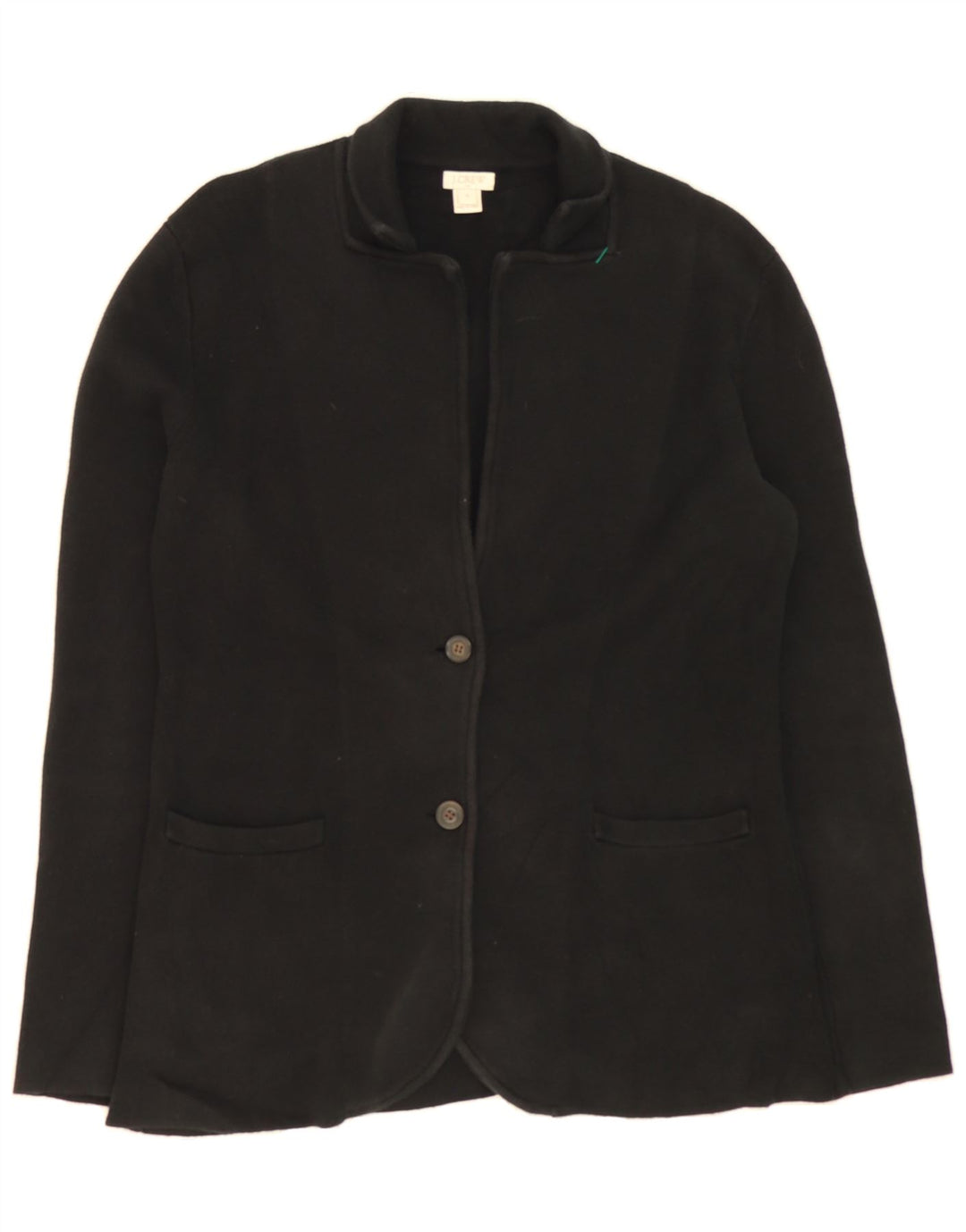 J. CREW Womens Oversized Knit 2 Button Blazer Jacket UK 10 Small Black Vintage J. Crew and Second-Hand J. Crew from Messina Hembry 