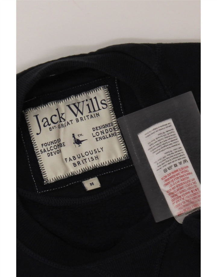 Pulover pentru bărbați Jack Wills Pulover mediu din bumbac bleumarin