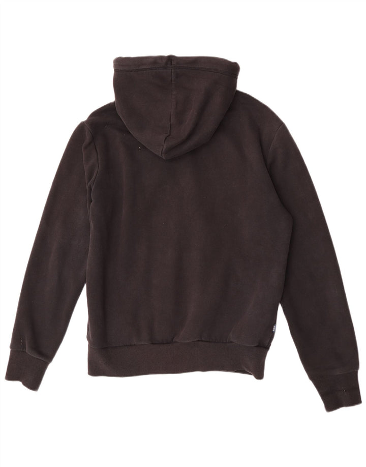 Pulover Superdry pentru bărbați, cu fermoar, bumbac mare, negru