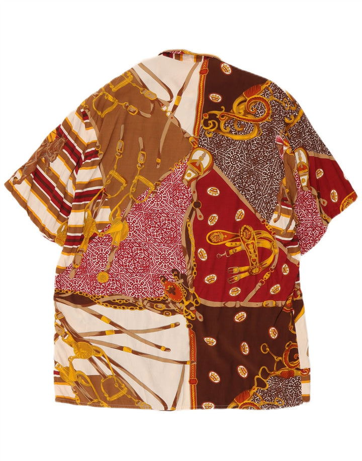 Cămașă vintage cu mânecă scurtă pentru călărie IT 44 Medium Multicolor