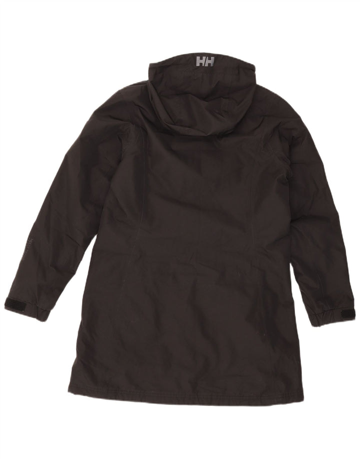 Helly Hansen haină de vânt cu glugă pentru femei UK 14 Poliester mediu negru