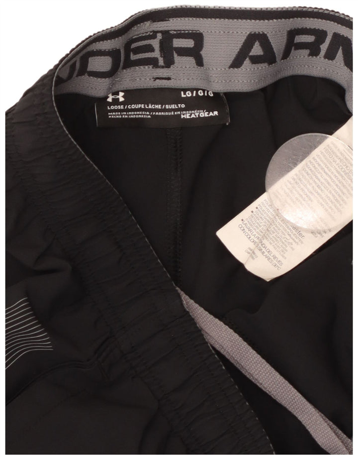 UNDER ARMOUR Pantaloni scurți sport pentru bărbați Heat Gear Graphic, mari, negru, poliester