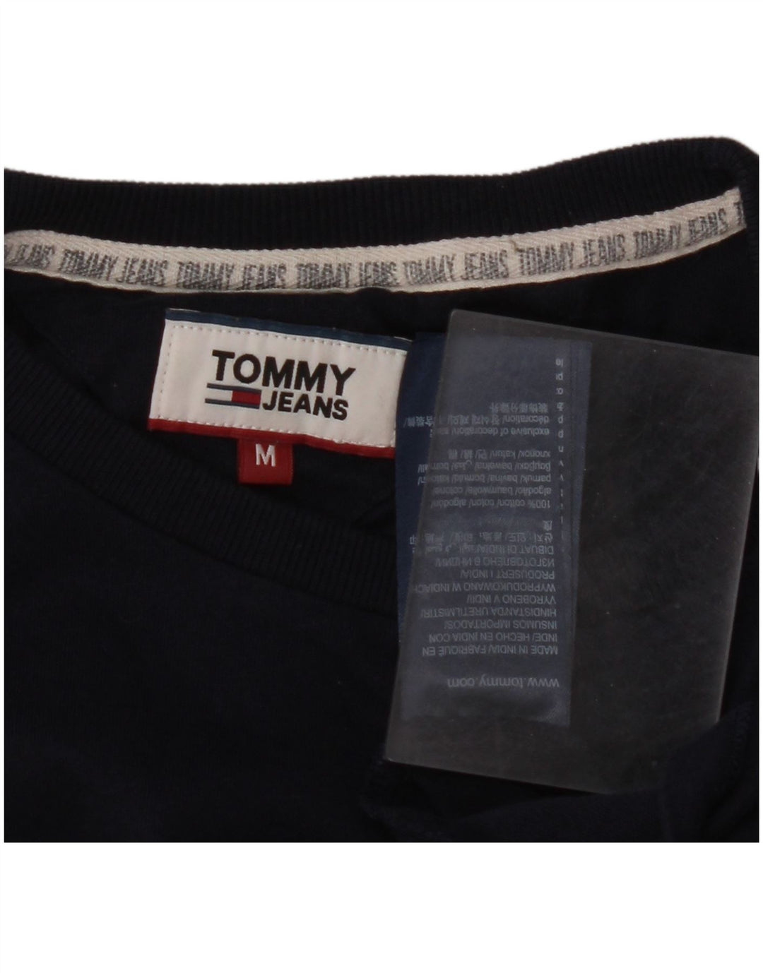 TOMMY HILFIGER Tricou Bărbați Top Mediu Bleumarin Bumbac