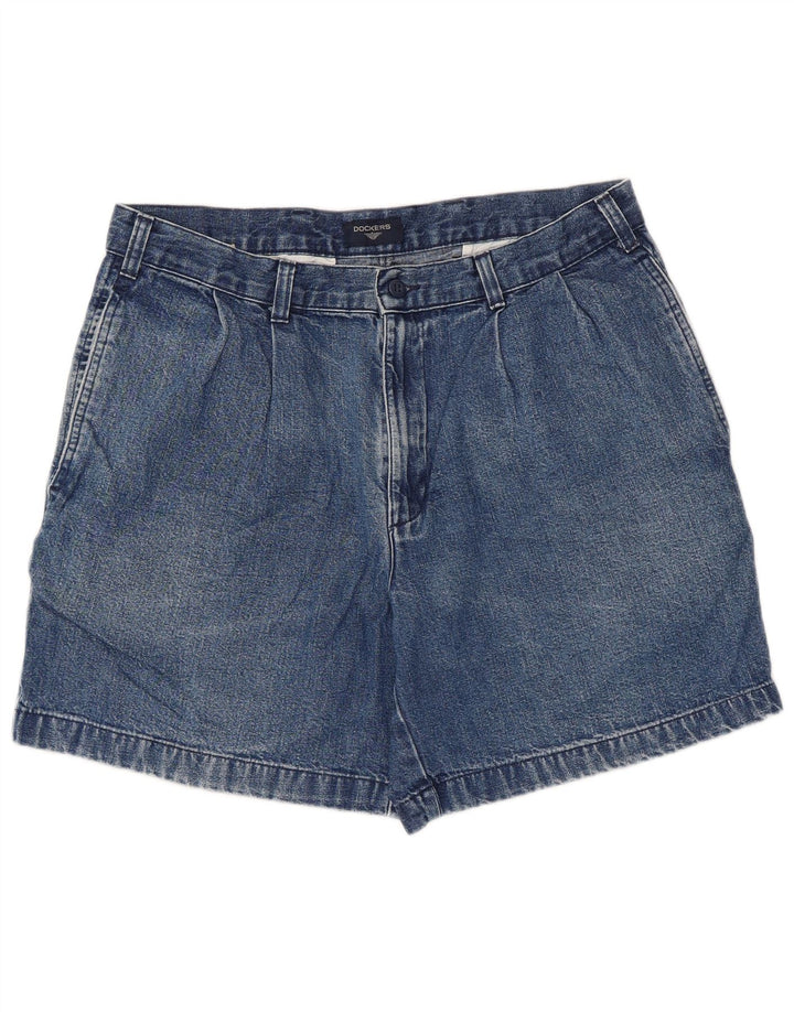 Pantaloni scurti denim Dockers pentru femei W34, mare, albastru, bumbac